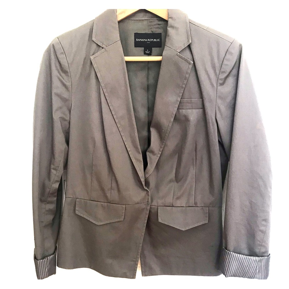 Gray banana republic blazer